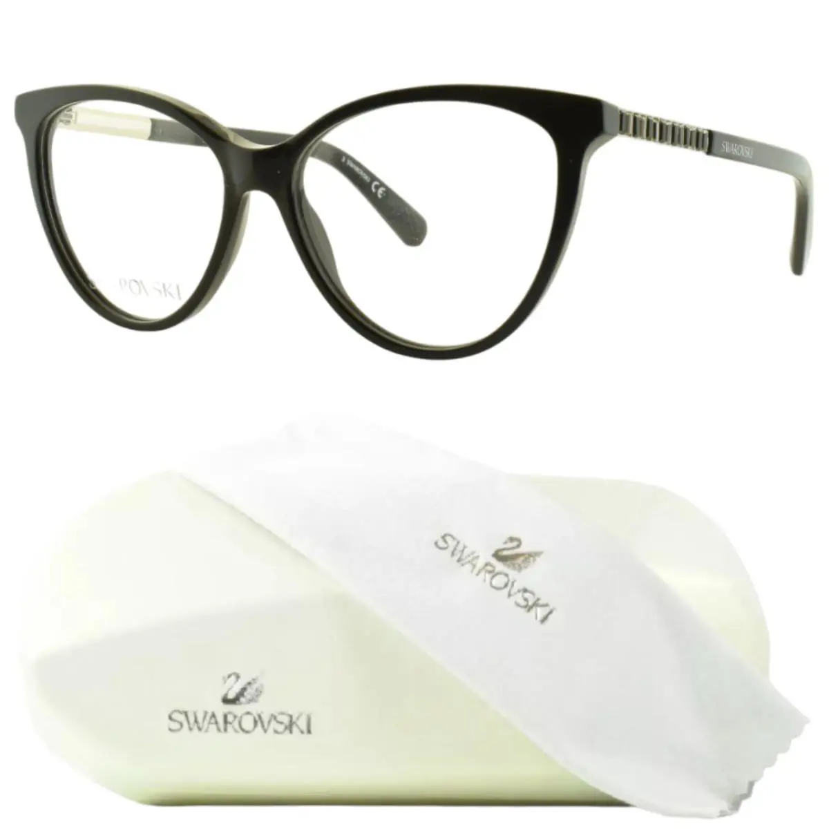 Swarovski SK5474 001 Black Cat Eye Full Rim Womens Optical Frame