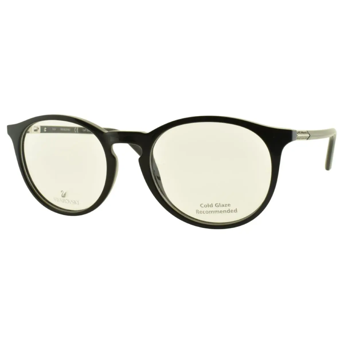 Swarovski SW5217 001 50-19-140 Black Round Full Rim Womens Optical Frame