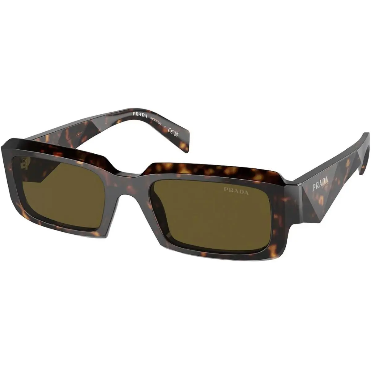 Prada PR 27ZS 19J09Z Tortoise Brown Dark Men`s 54 mm Sunglasses