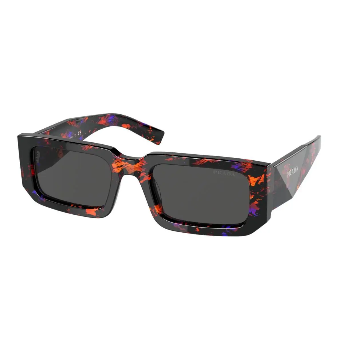 Prada Symbole PR 06YS Orange Havana/dark Grey 06V-5S0 Sunglasses