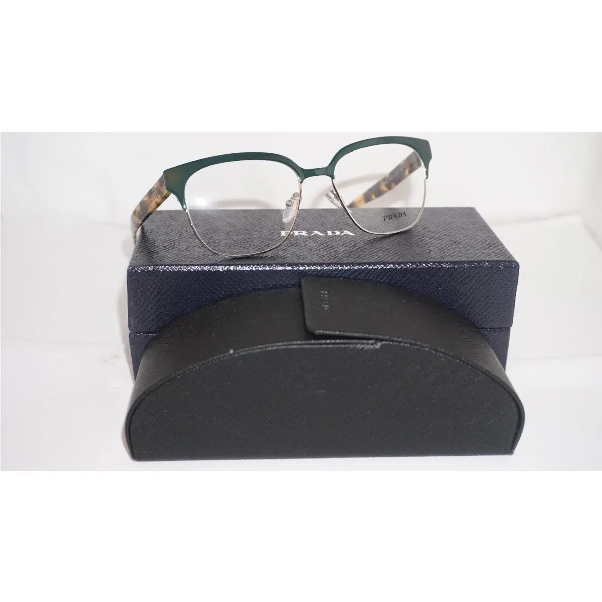 Prada Journal Eyeglasses Green Havana PR 54SV UEZ1O1 52 16 140