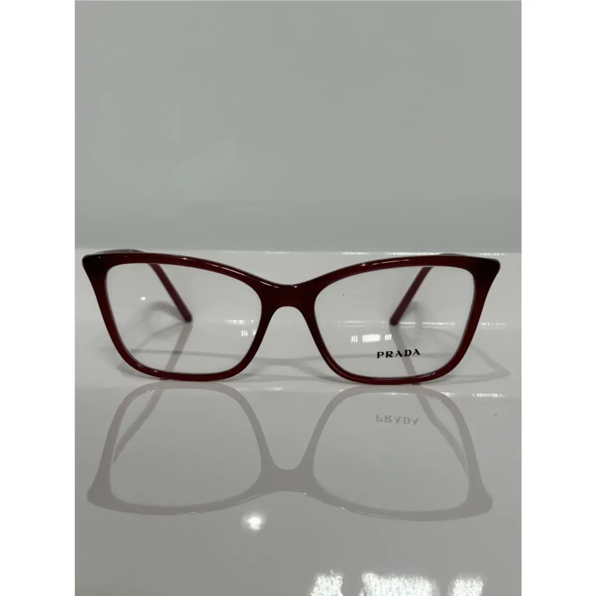 Prada Vpr08w 2BM1O1 Burgundy Woman Cateye Acetate Eyeglasses 53mm