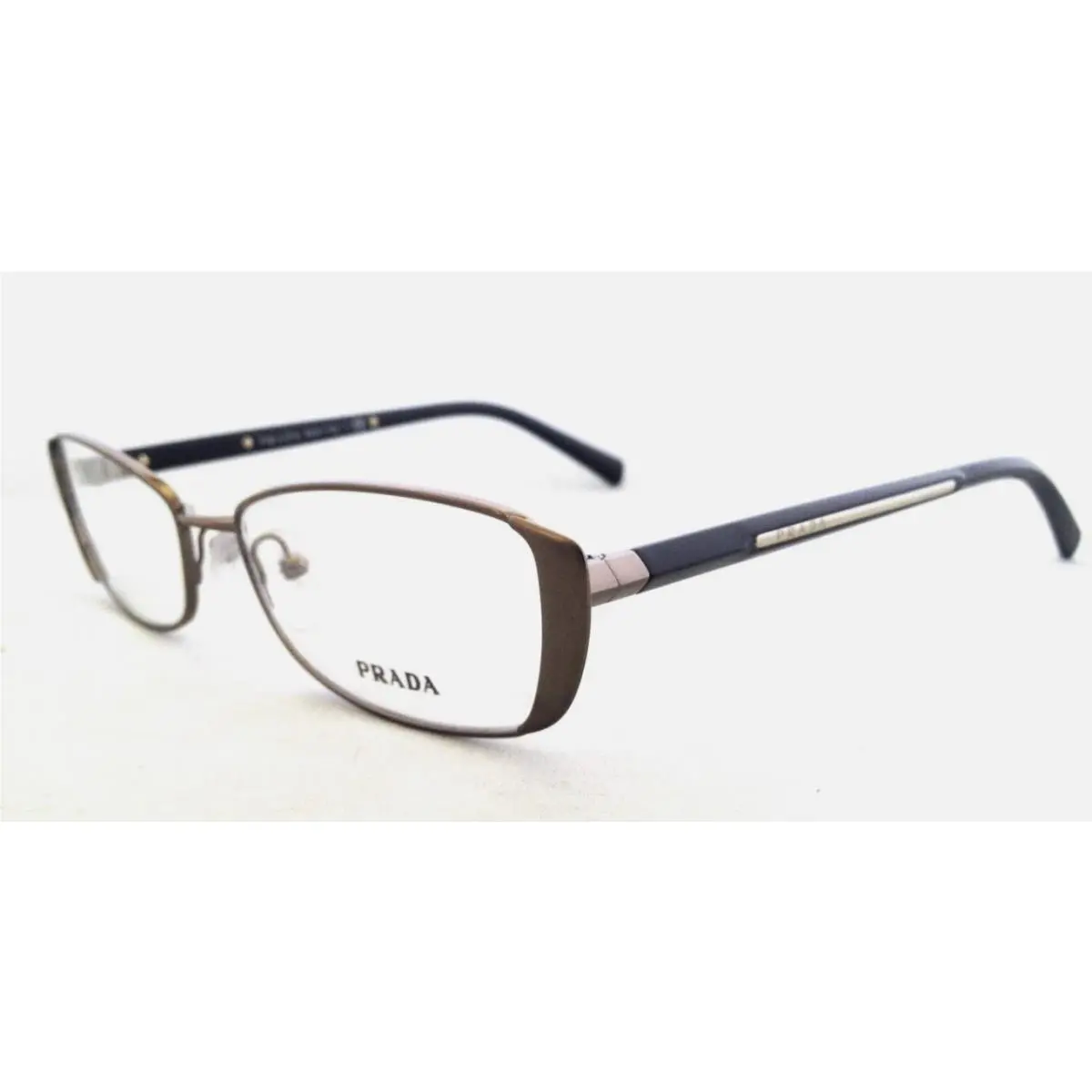 Prada VPR58O IAO-1O1 Eyeglasses Rx`able Brown - Made in Italy