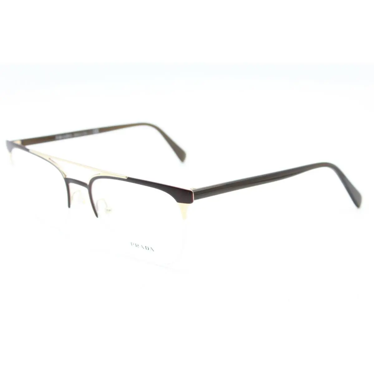 Prada Vpr 63U LFD-1O1 Brown Frames RX Eyeglasses VPR63U 54-19 - Frame: BROWN GOLD