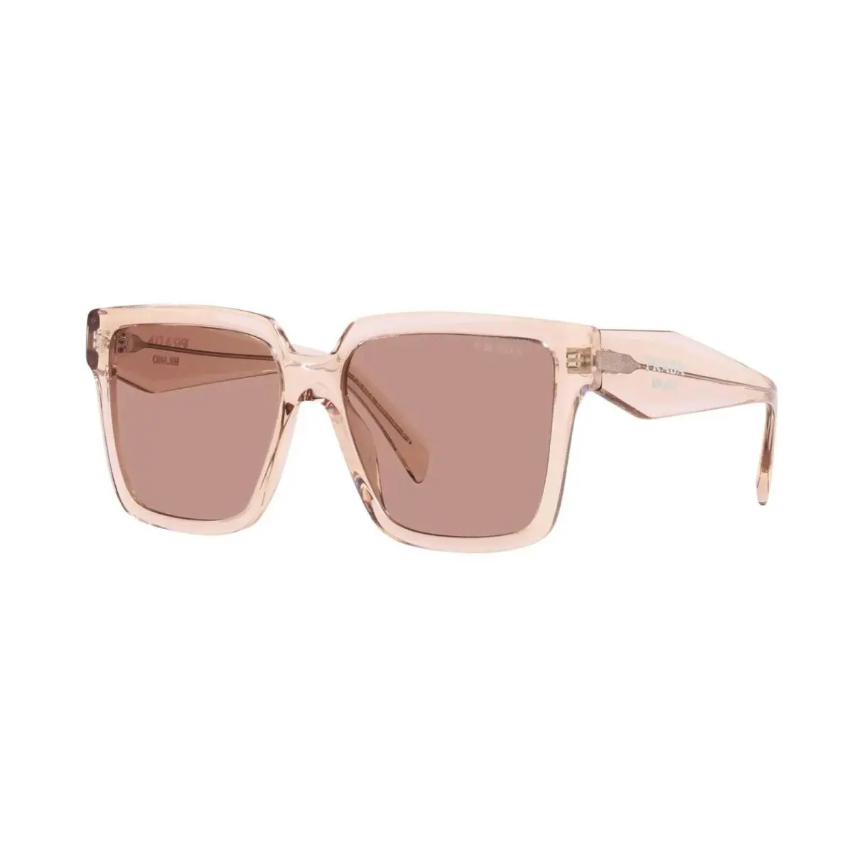 Prada PR 24ZS Geranium and Petal Crystal/violet Pink 13I0/8M Sunglasses