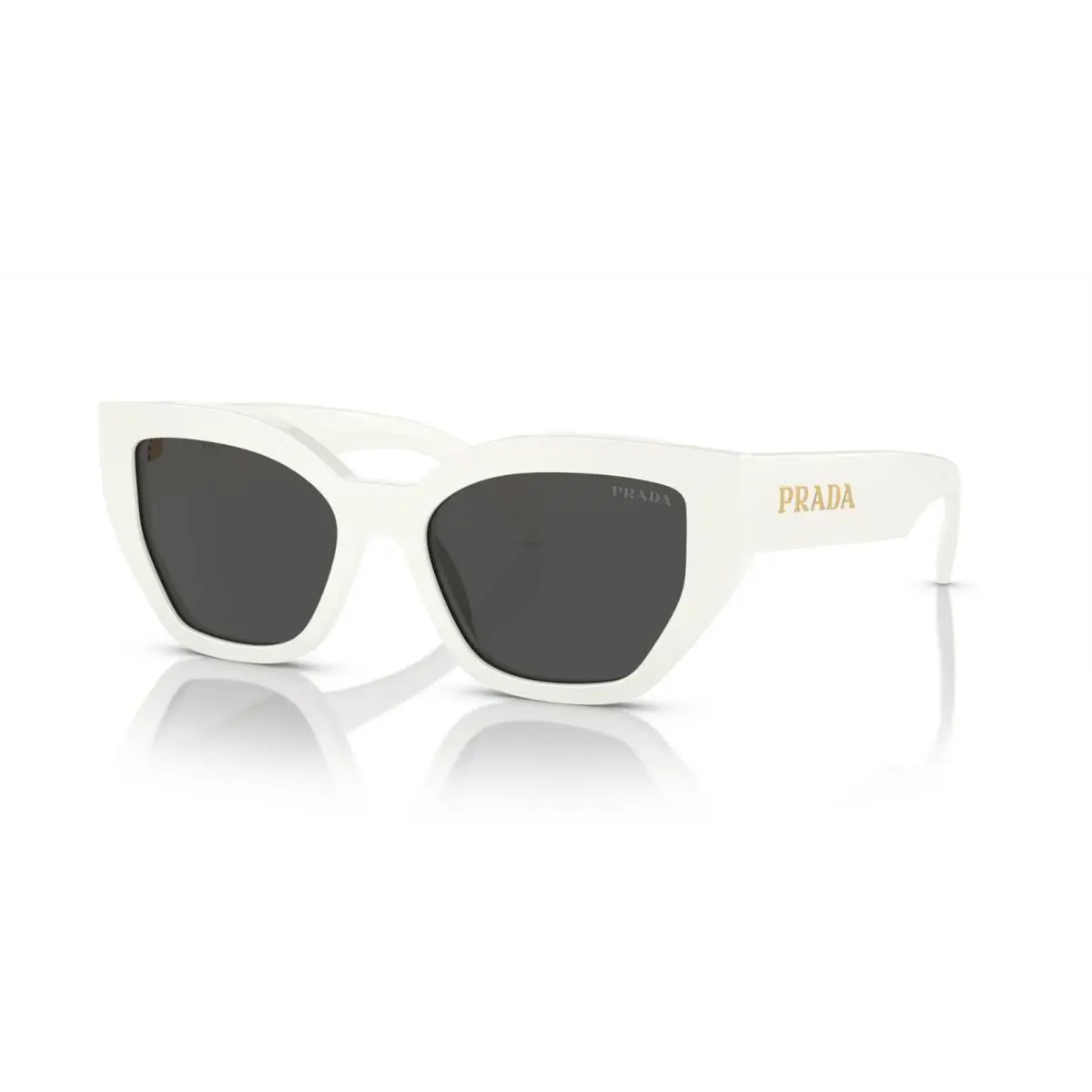 Prada PR A09S White/dark Grey 142-5S0 Sunglasses
