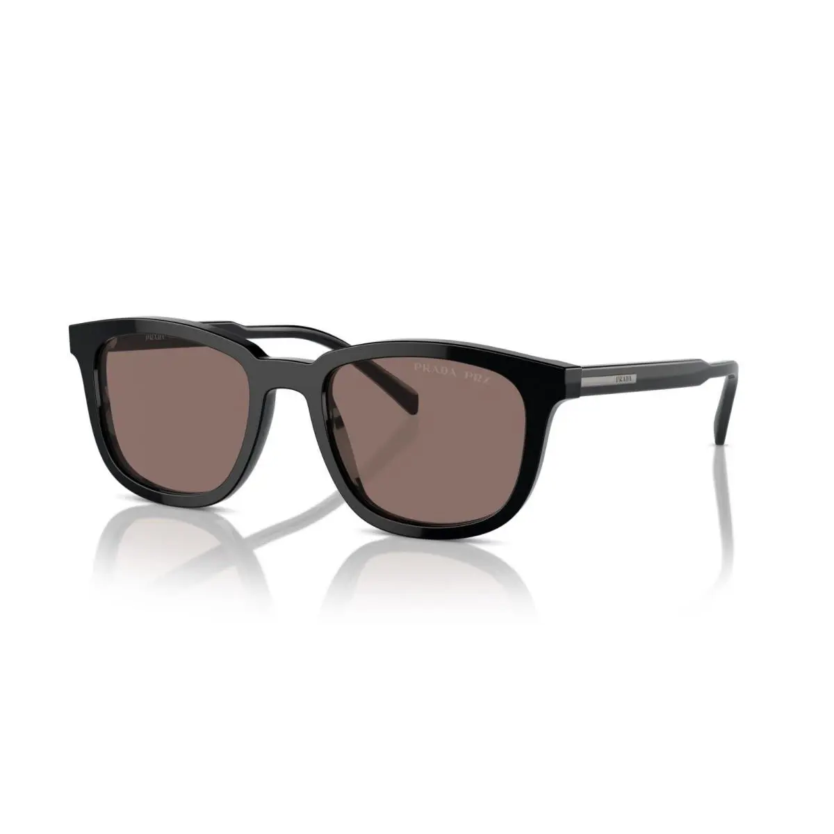 Prada PR A21S Black/brown Polarized 16K30H Sunglasses