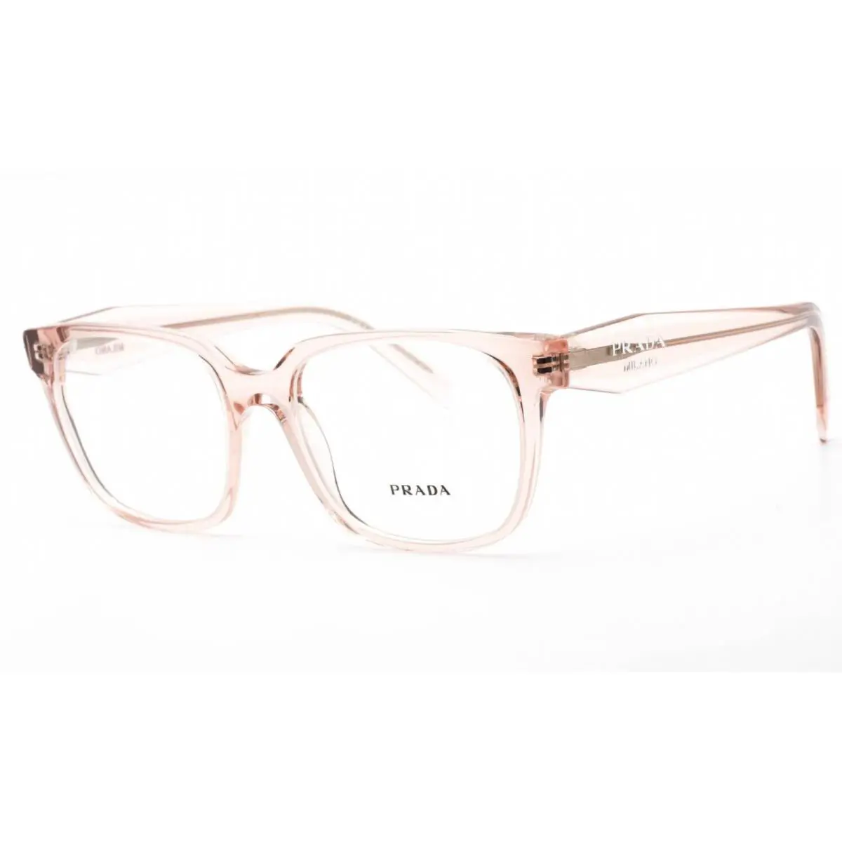 Prada Eyeglasses Vpr 17Z 15J-1O1 52-18 140 Crystal Pink Transparent Frames