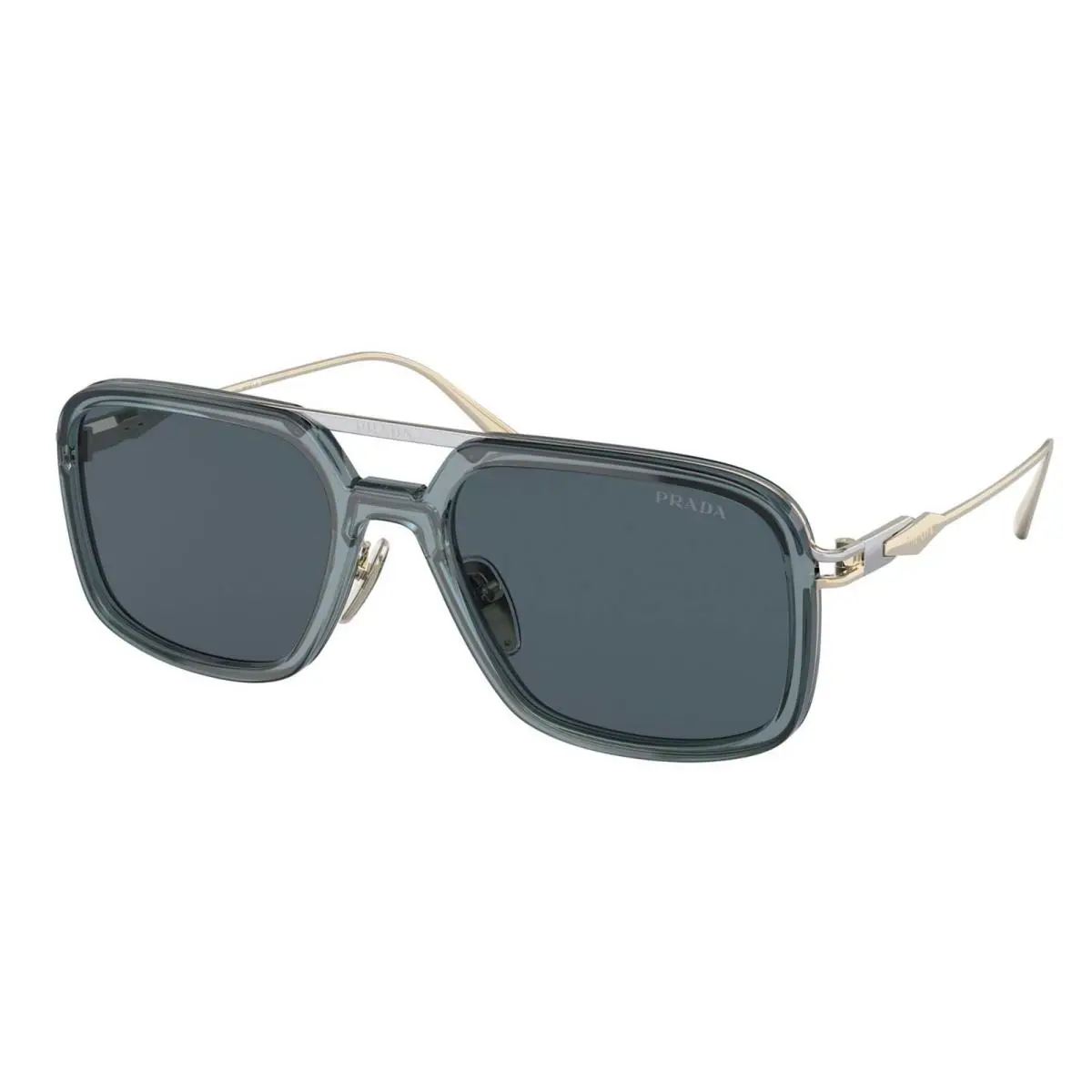 Prada PR 57ZS Transparent Blue Grey/blue Grey 19F-09T Sunglasses
