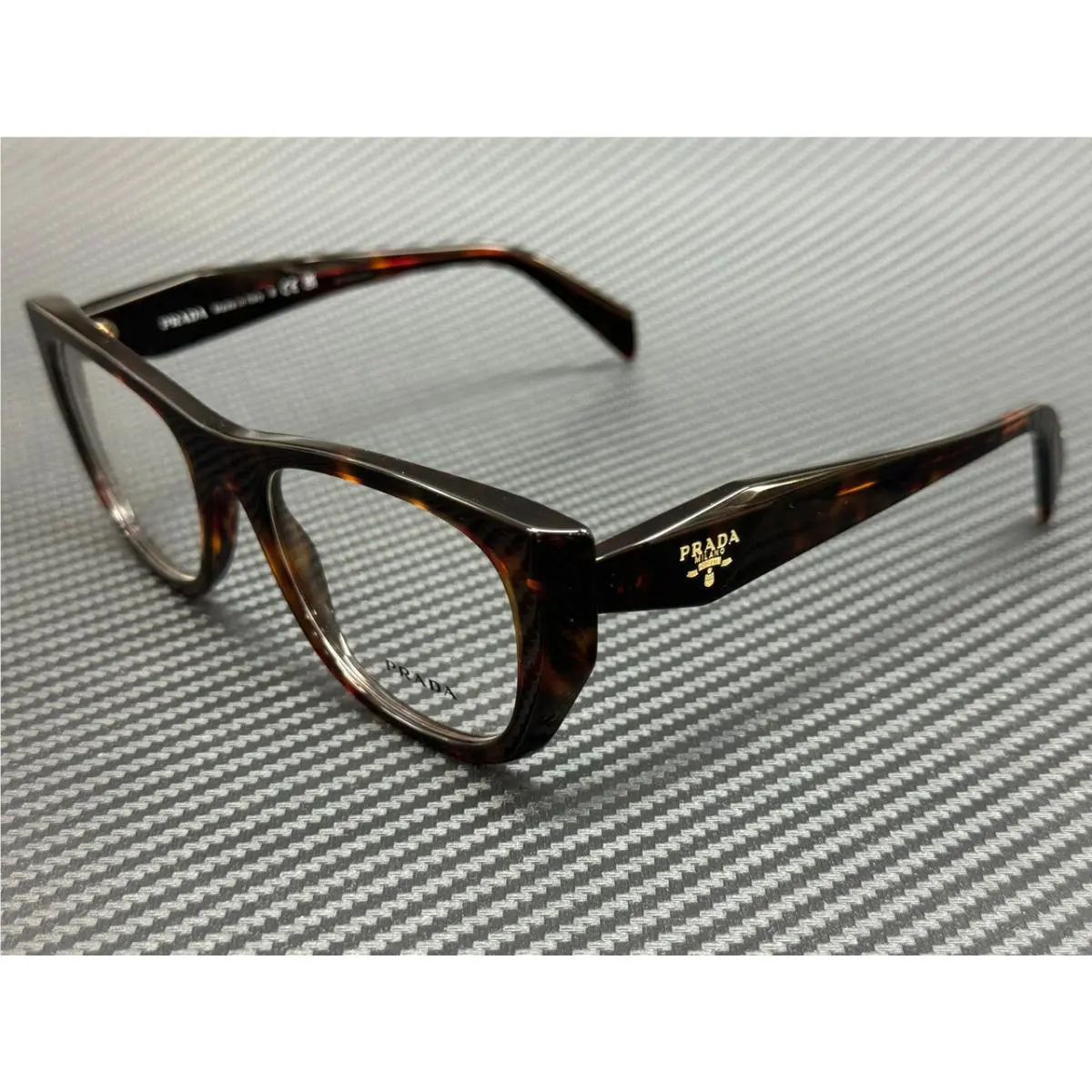 Prada PR A18V 17N1O1 Brown Tortoise Women`s 52 mm Eyeglasses