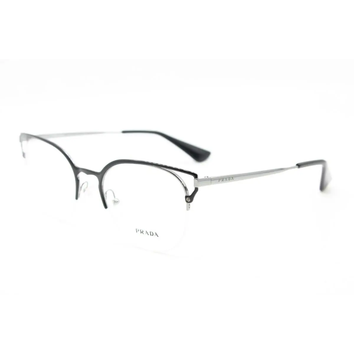 Prada Vpr 64U M4Y-1O1 Black Frames RX Eyeglasses VPR64U 51-20 - Frame: BLACK
