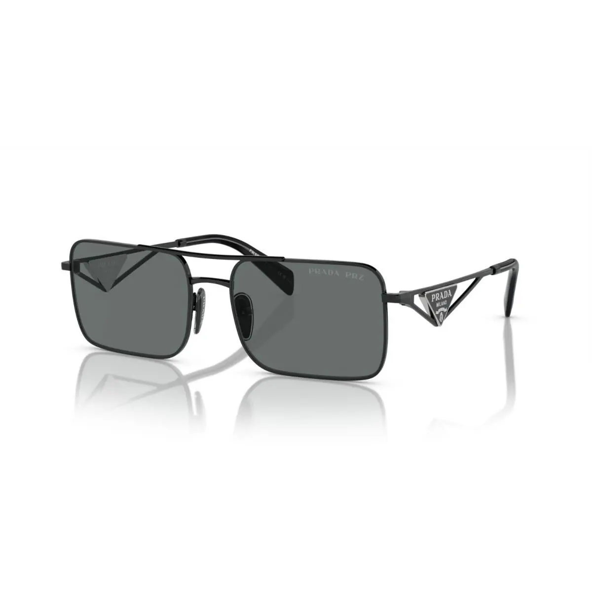 Prada PR A52S Black/dark Grey Polarized 1AB-5Z1 Sunglasses