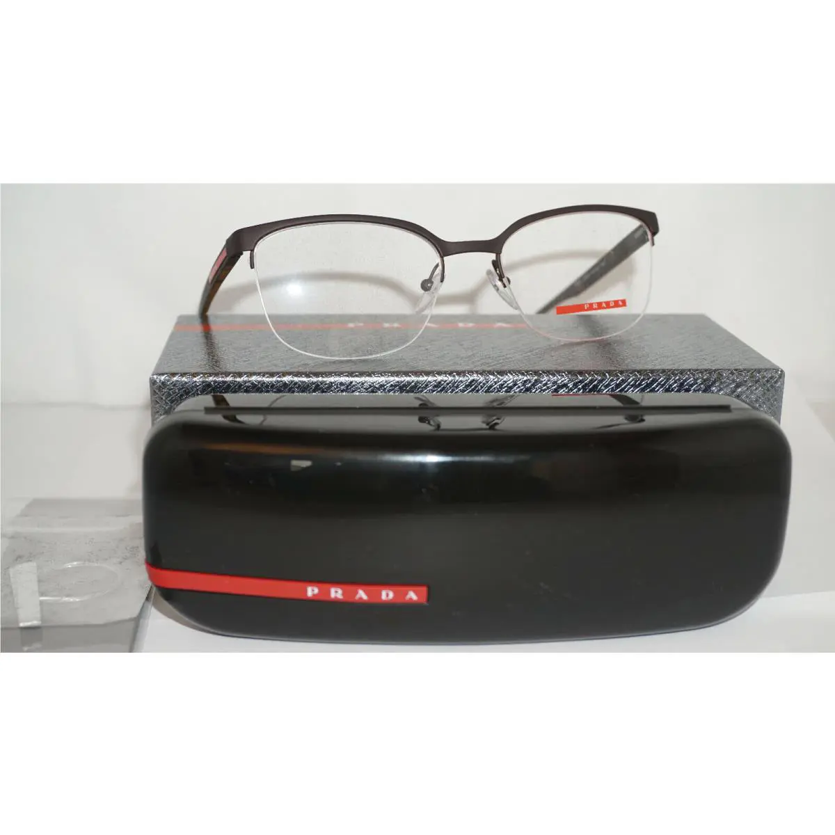 Prada Eyeglasses Brown Rubber PS 51IV VY21O1 53 18 140