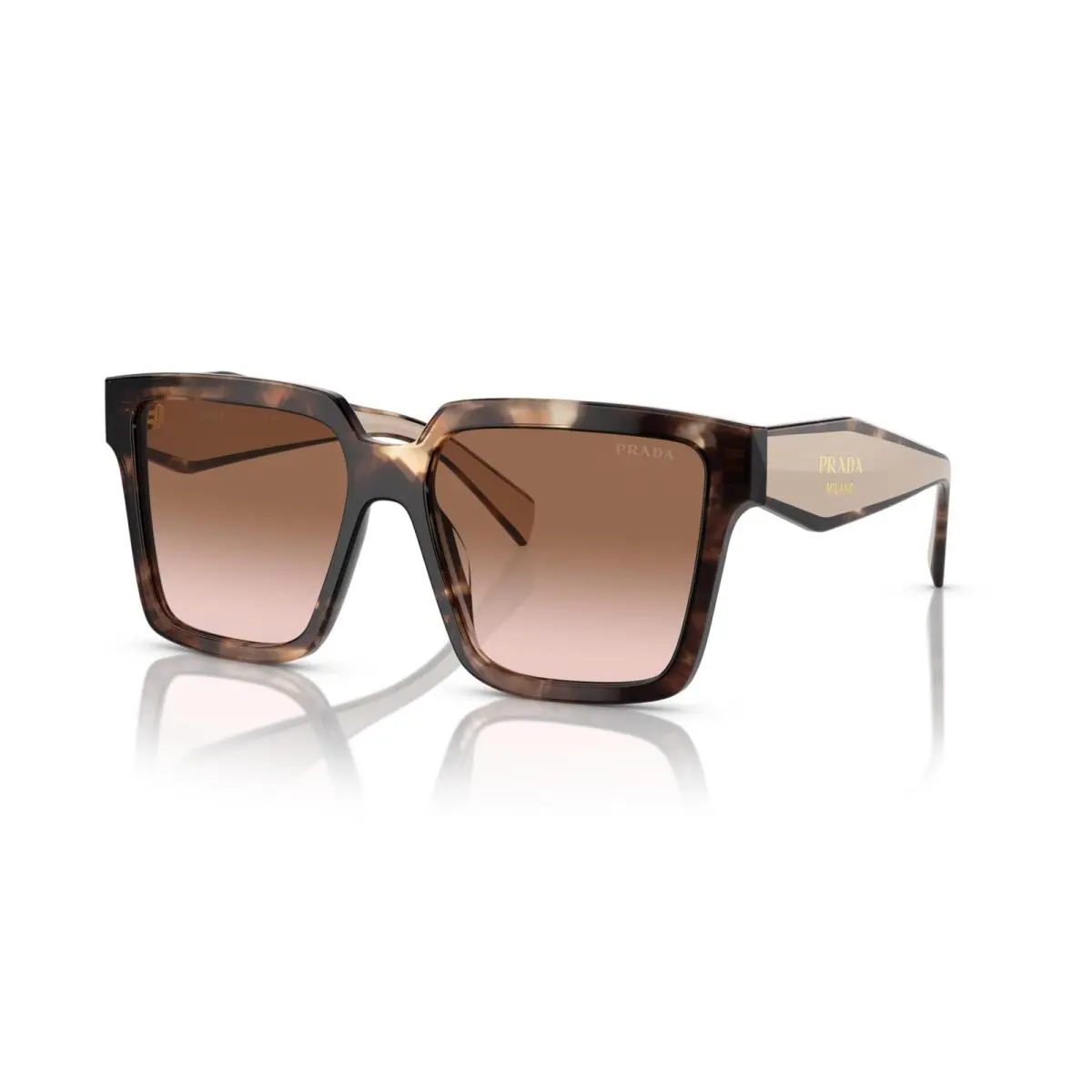 Prada Sunglasses PR24ZS 07R0A6 56mm Caramel Tortoise / Brown Gradient Lens