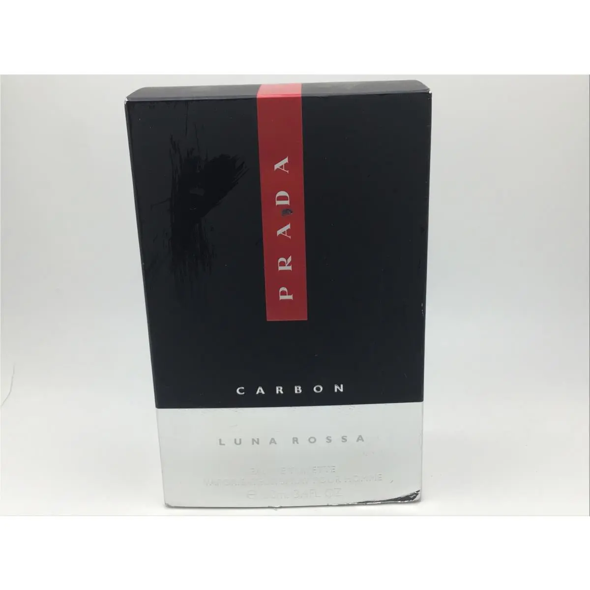 Prada Luna Rossa Carbon 3.4 OZ 100ML Eau de Toilette Spray For Men B1