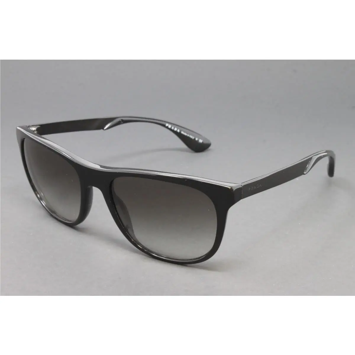 PR04SS 1AB0A7 Black 57mm Men`s Sunglasses Designer Eyewear by Prada