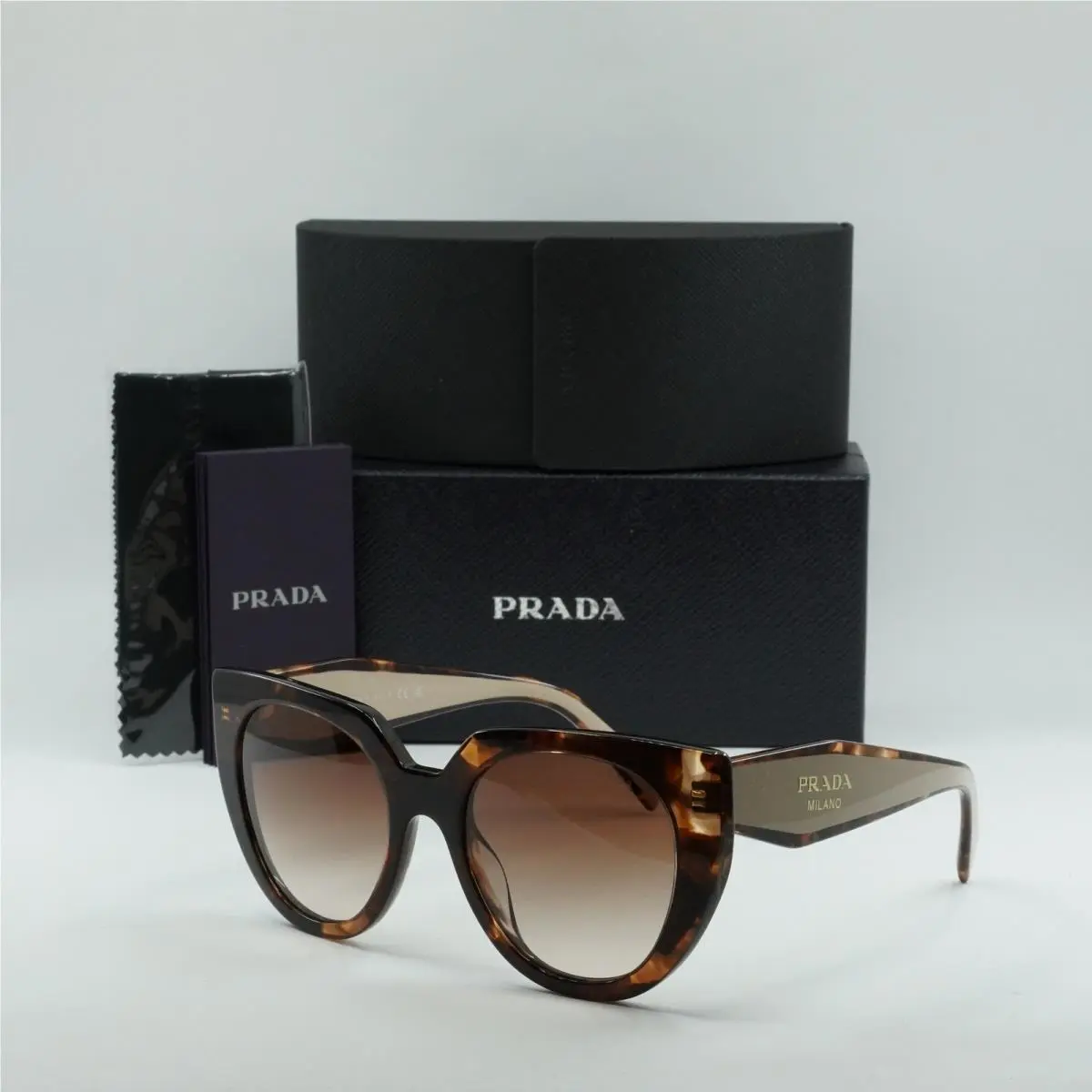 Prada PR14WS 01R0A6 Caramel Tortoise/powder/brown Gradient 52-20-140