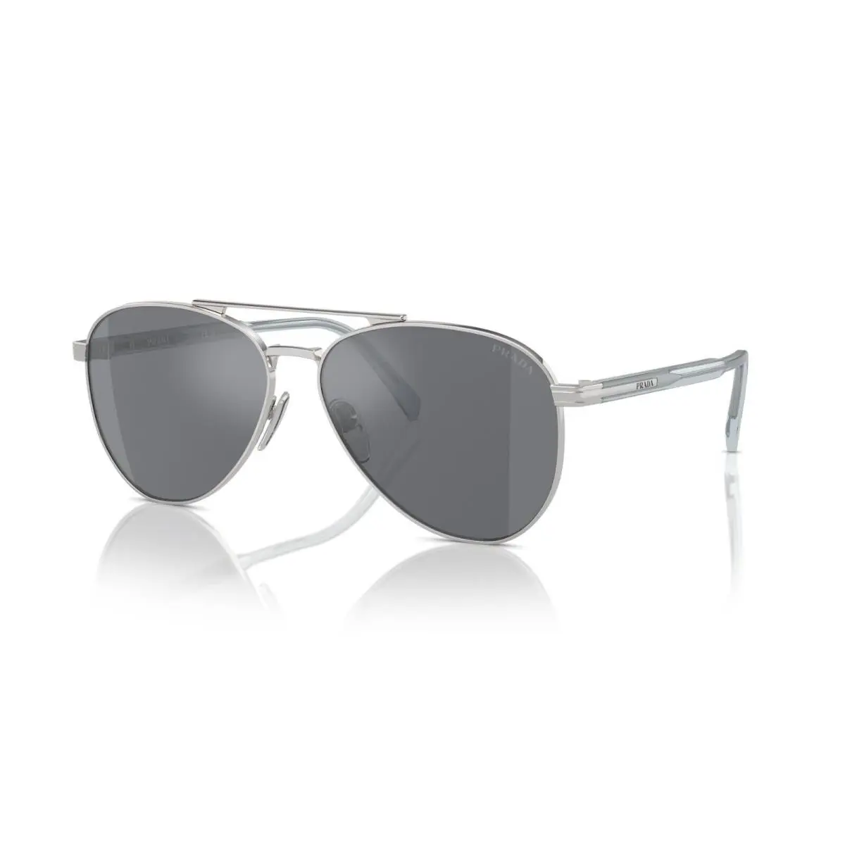 Prada PR A58S Silver/dark Grey Silver Flash 1BC175 Sunglasses