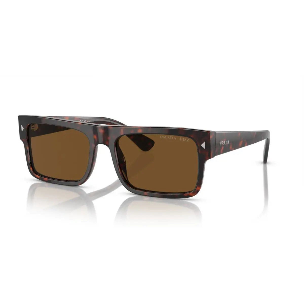 Prada PR A10S Havana/brown Polarized 17N-01D Sunglasses
