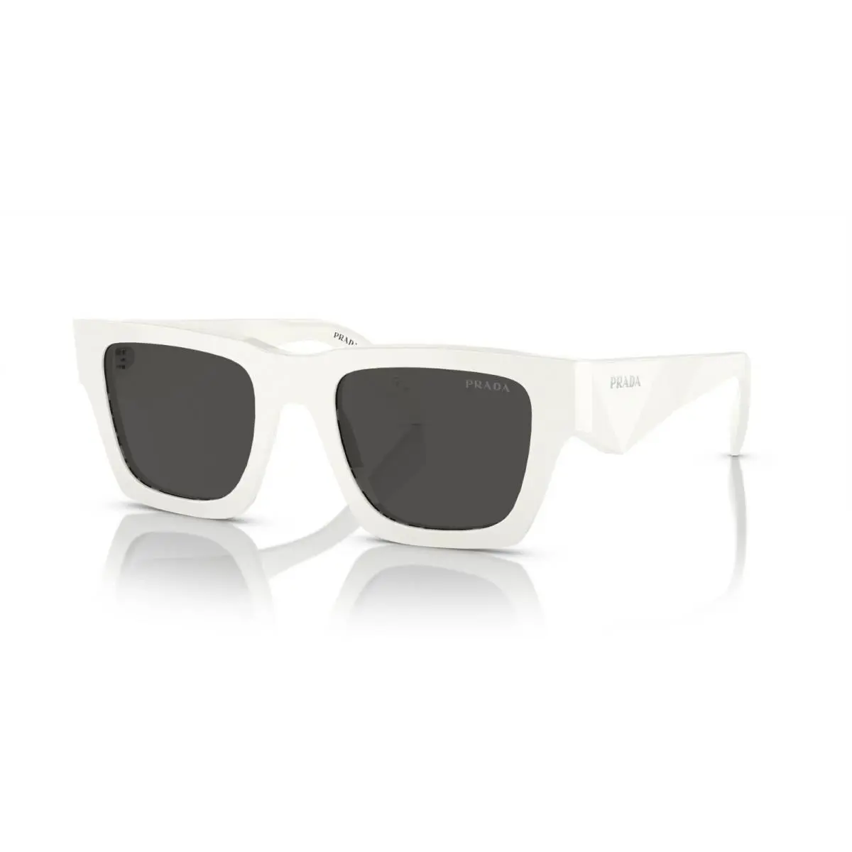 Prada PR A06S Talc White/dark Grey 17K-08Z Sunglasses