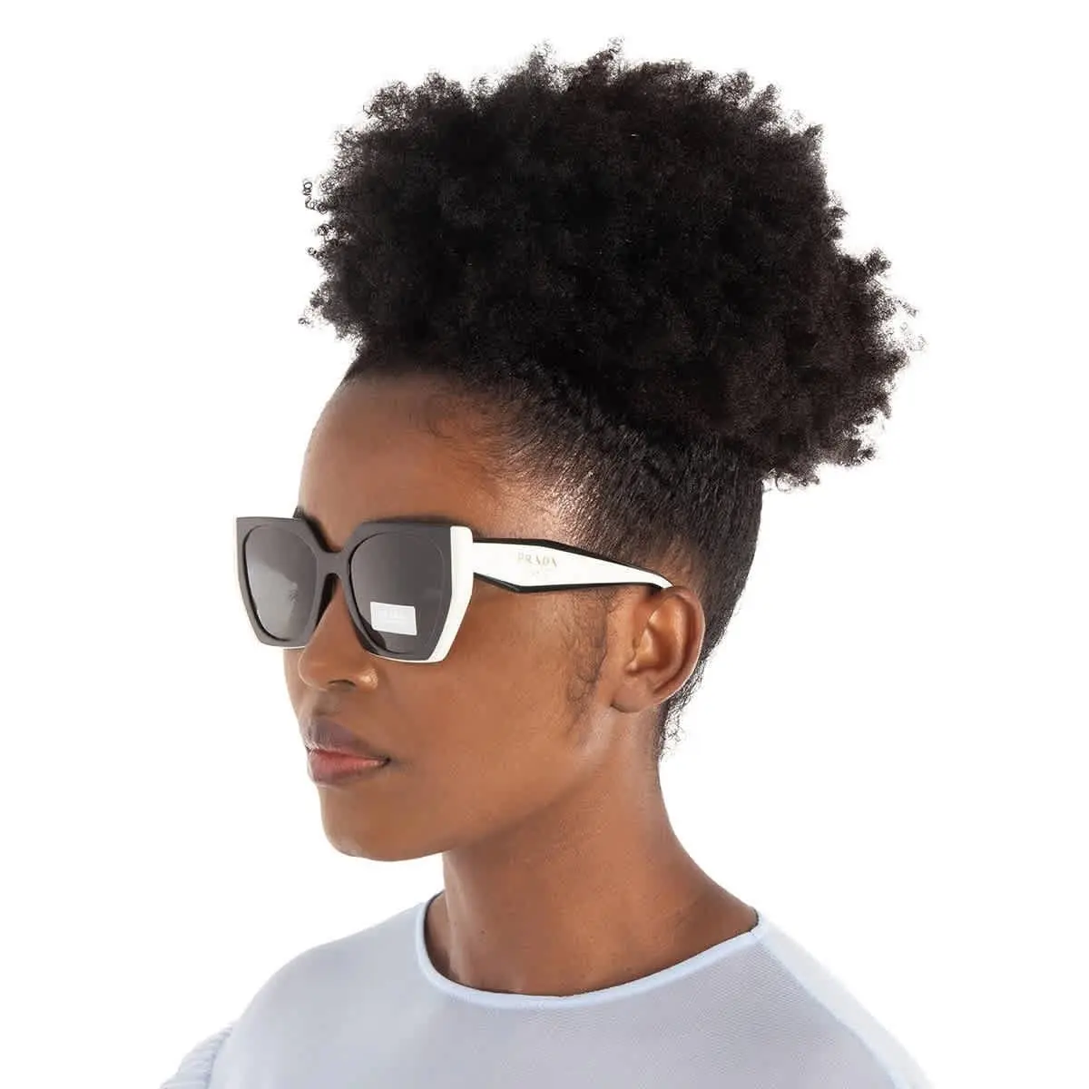 Prada Dark Grey Cat Eye Ladies Sunglasses PR 15WS 09Q5S0 54 PR 15WS 09Q5S0 54