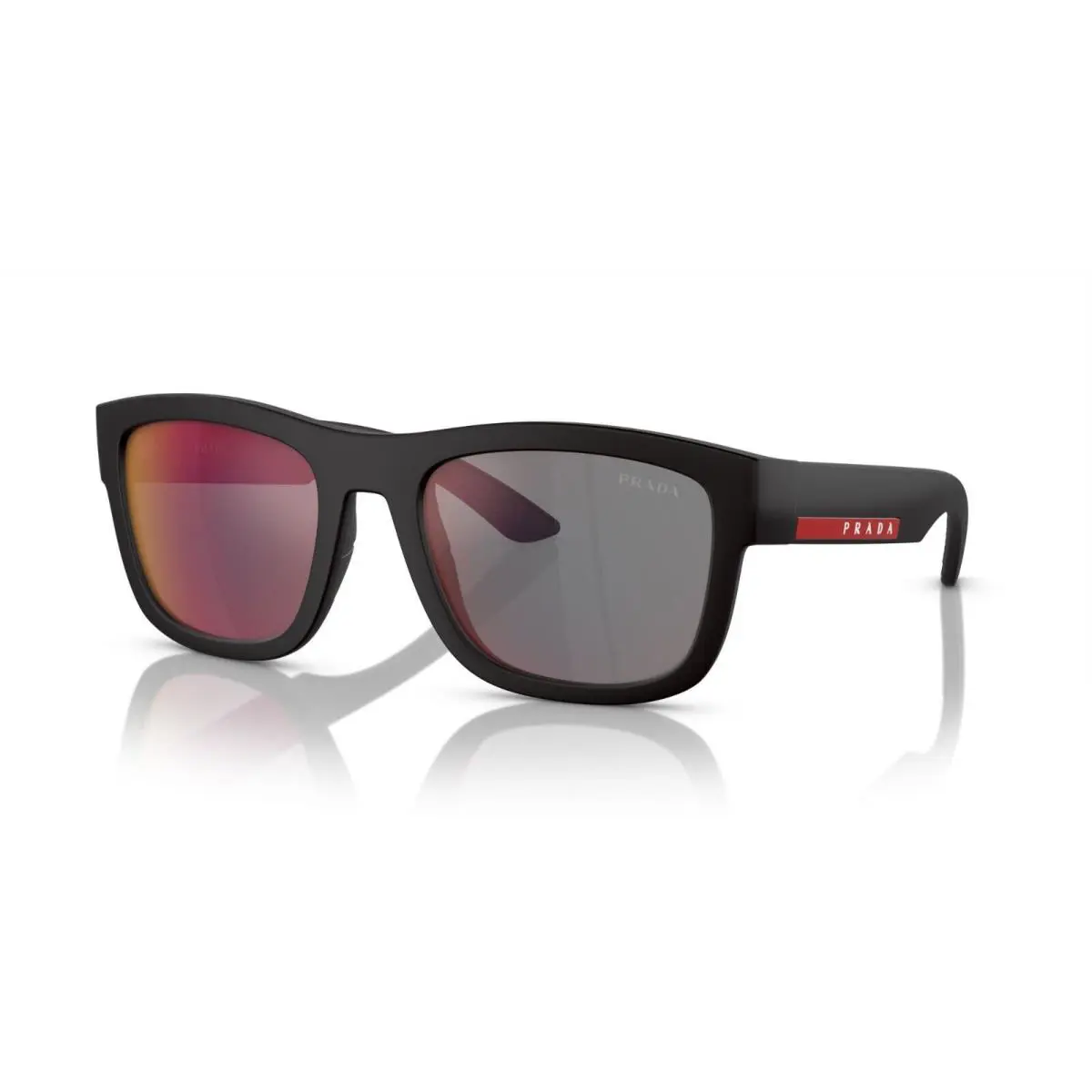 Prada Linea Rossa PS 01ZS Black/grey Blue Red Mirrored DG0-08F Sunglasses