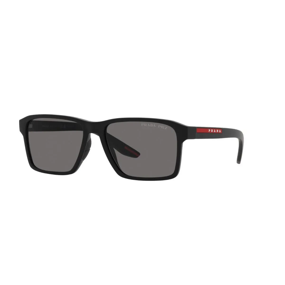 Prada Linea Rossa Sps 05YS Rubber Black/dark Grey Polarized DG0-02G Sunglasses - Frame: Rubber Black, Lens: Dark Grey Polarized