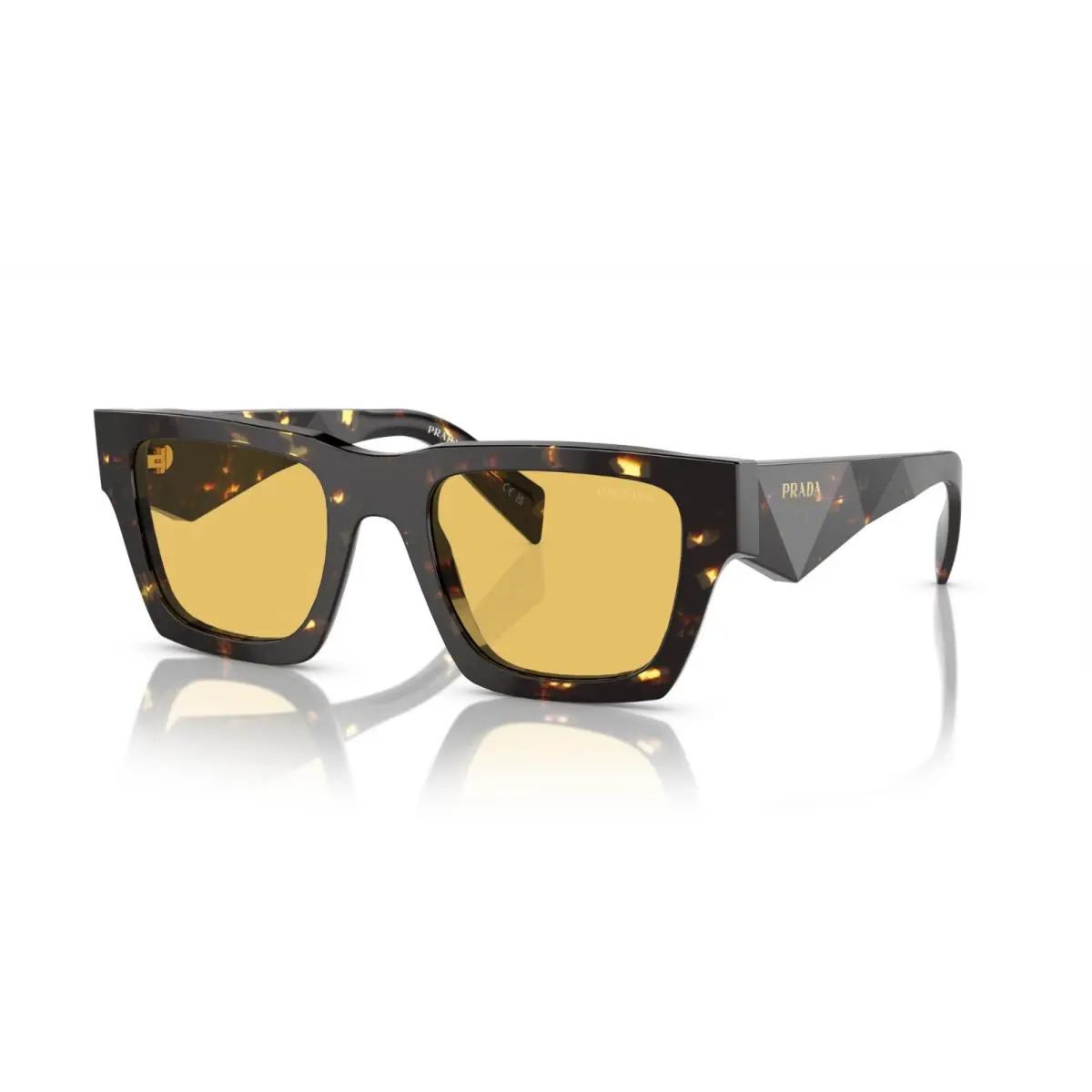 Prada PR A06S Black Tortoise/yellow 16O-10C Sunglasses