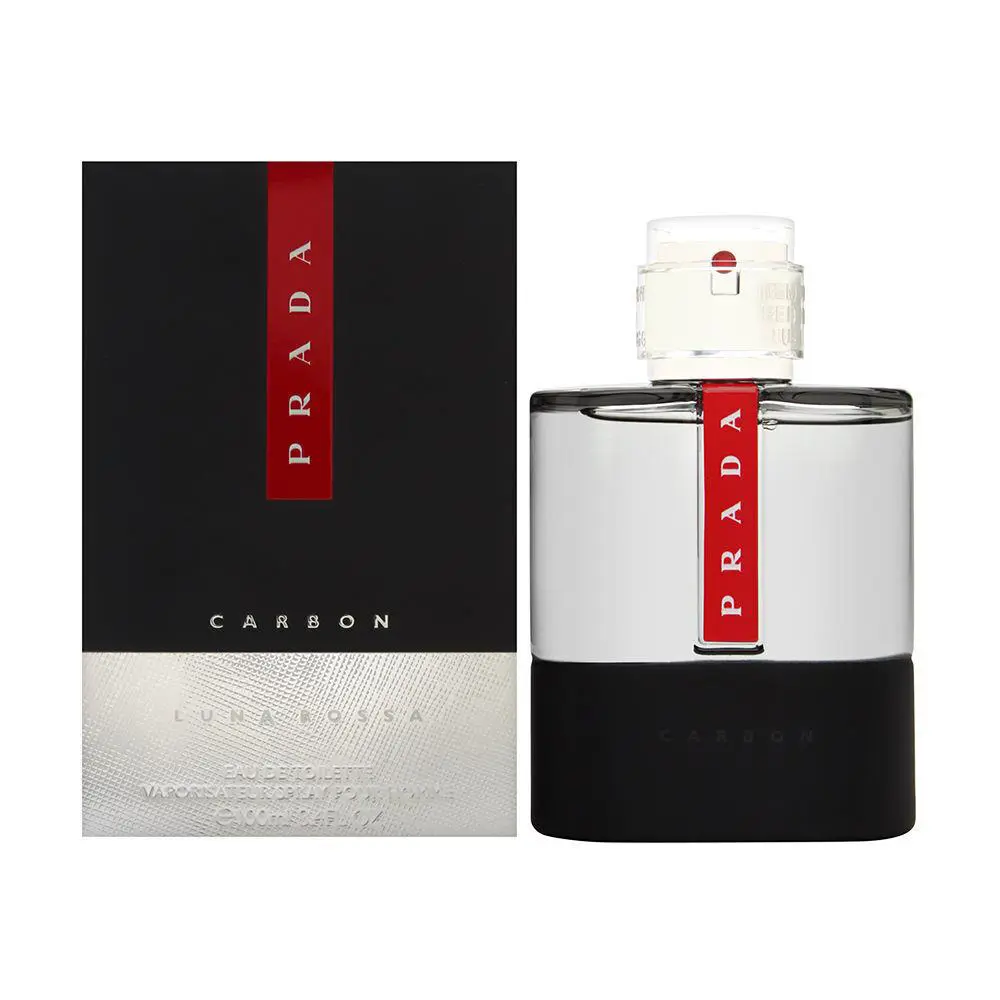 Luna Rossa Carbon by Prada For Men 3.4 oz Edt Spray