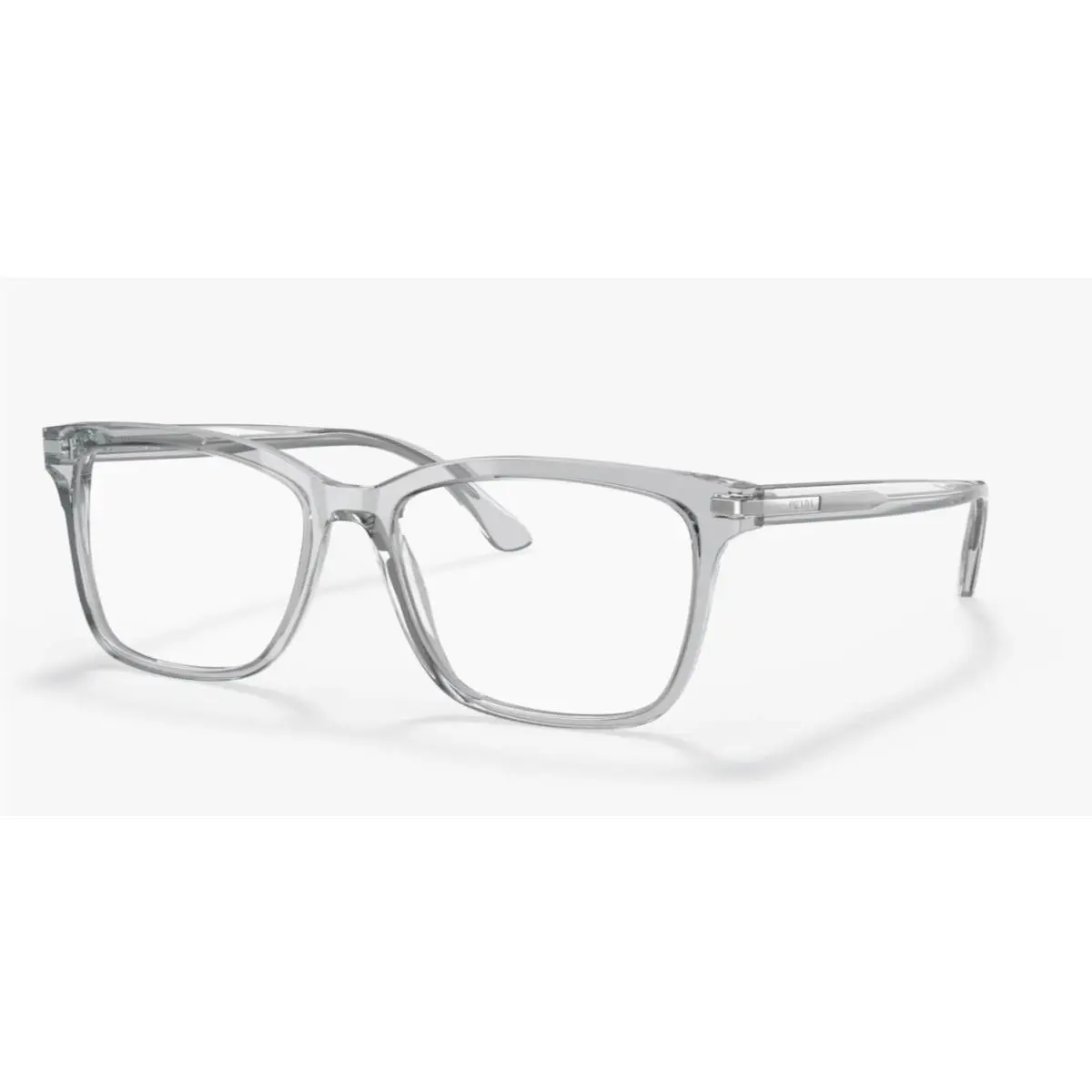 Prada Eyeglasses Vpr 14W U43-1O1 56-18 150 Crystal Grey Transparent Frames