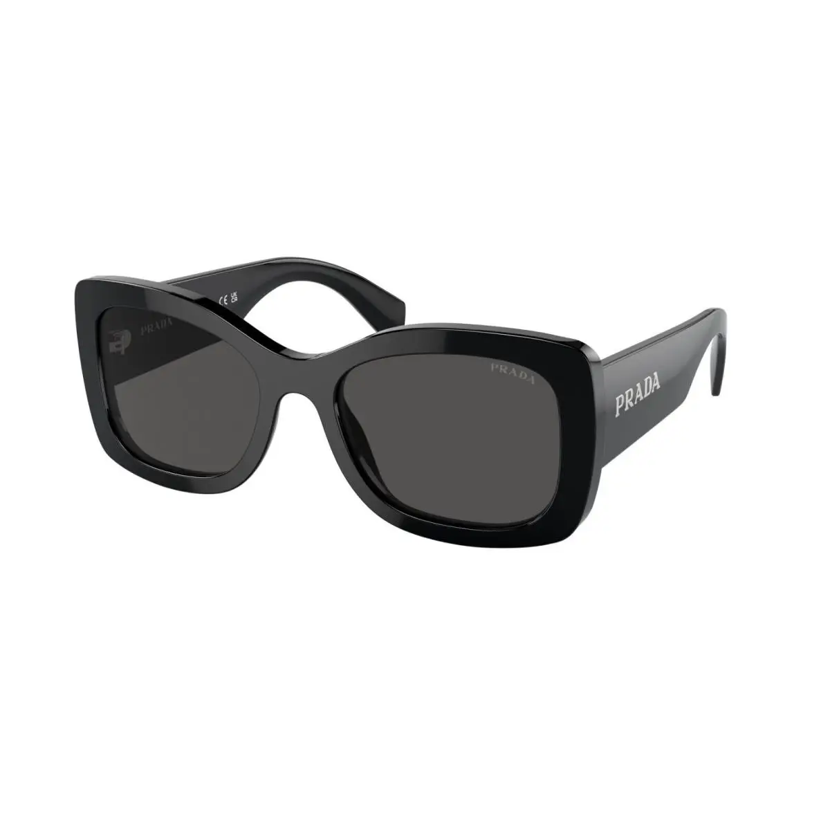 Prada PR A08S Black/dark Grey 1AB-5S0 Sunglasses
