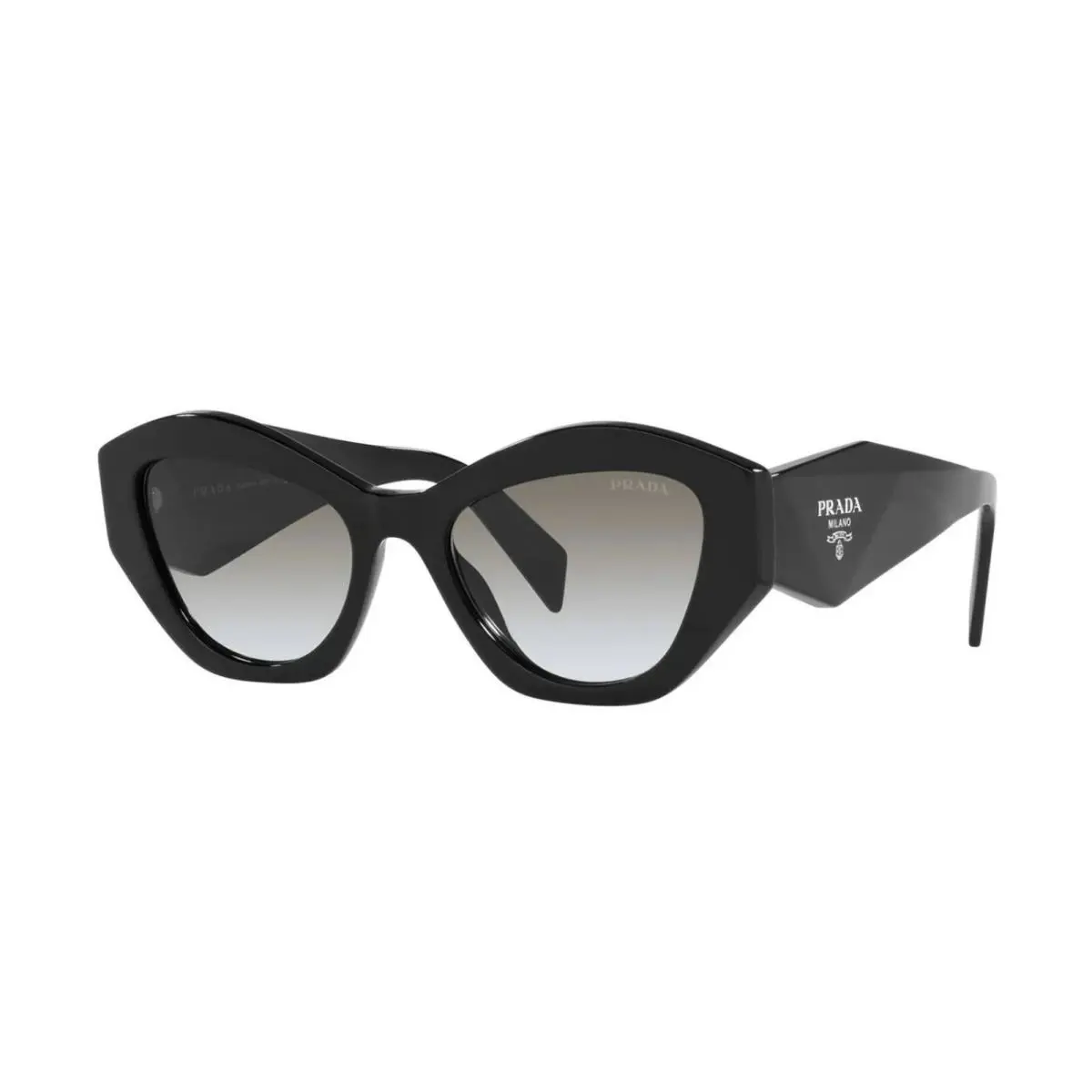 Prada Symbole PR 07YS Black/grey Shaded 1AB-0A7 Sunglasses - Frame: Black, Lens: Grey Shaded