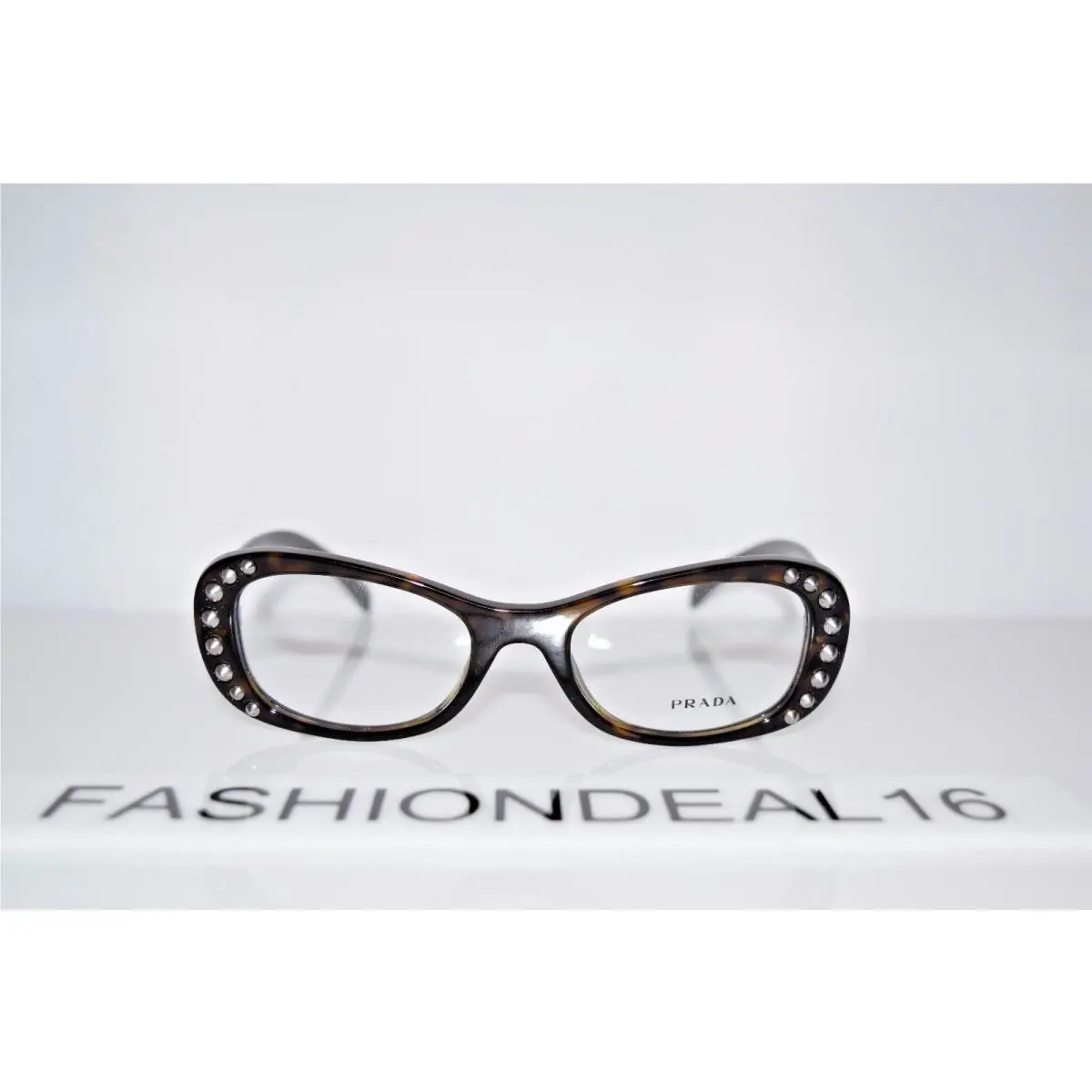 Prada Women`s Havana Studs VPR21R 2AU-1O1 51mm Eyeglasses
