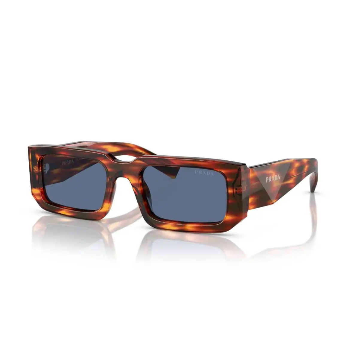 Prada Symbole PR 06YS Striped Radica/dark Blue 17R06A Sunglasses