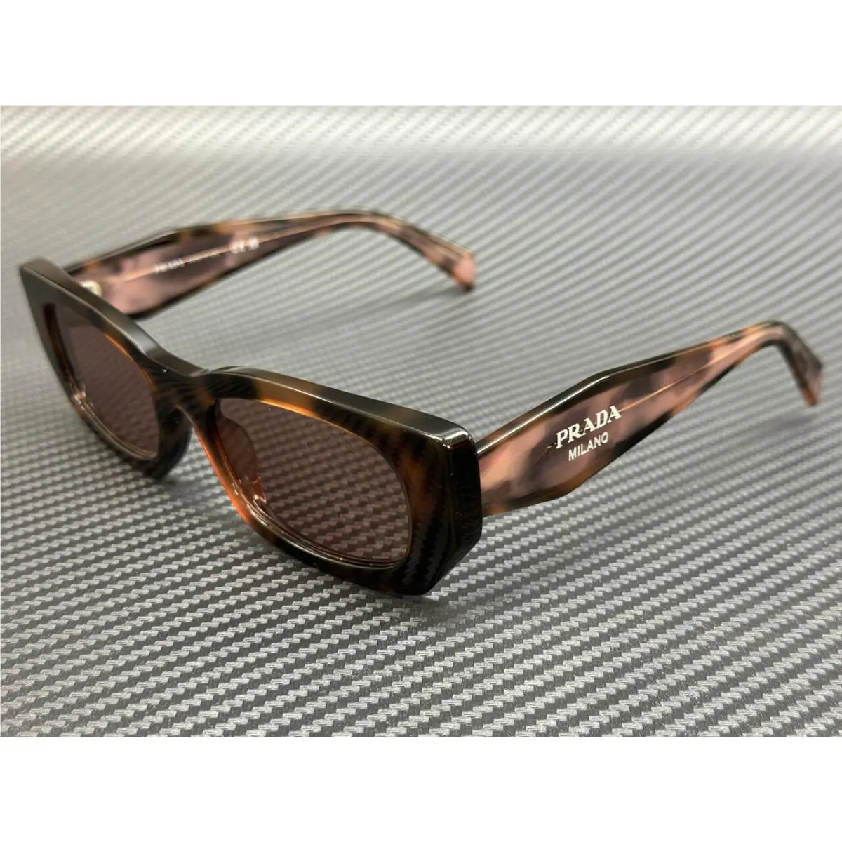 Prada PR B05S 23A60B Mauve Tortoise Brown Women`s 53 mm Sunglasses
