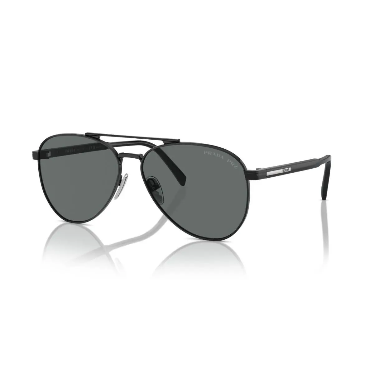 Prada PR A58S Black/dark Grey Polarized 1AB5Z1 Sunglasses