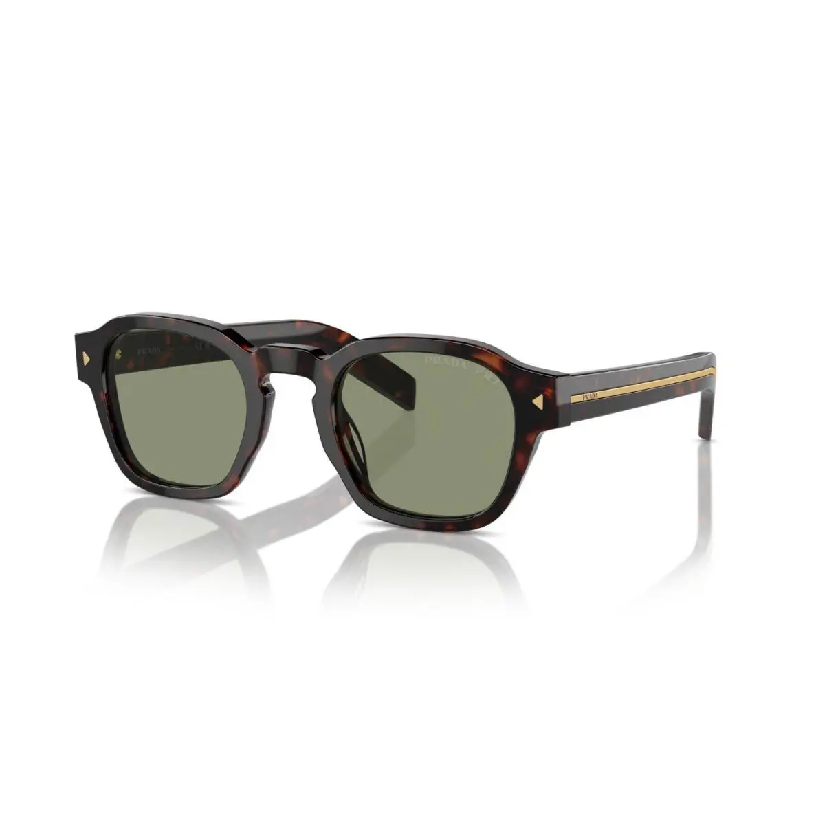 Prada PR A16S Radica Tortoise/green Polarized 17N20G Sunglasses