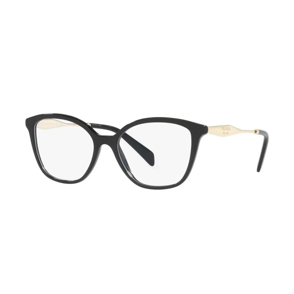 Prada PR 02ZV Black 1AB-1O1 Eyeglasses