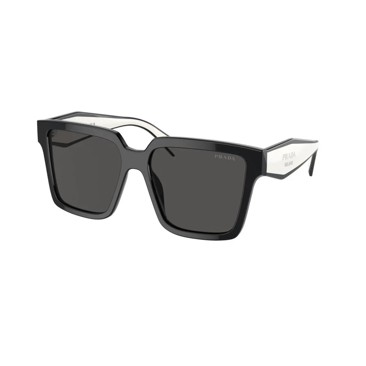 Prada PR 24ZSF 1AB5S0 Black Dark Grey 57 mm Women`s Sunglasses