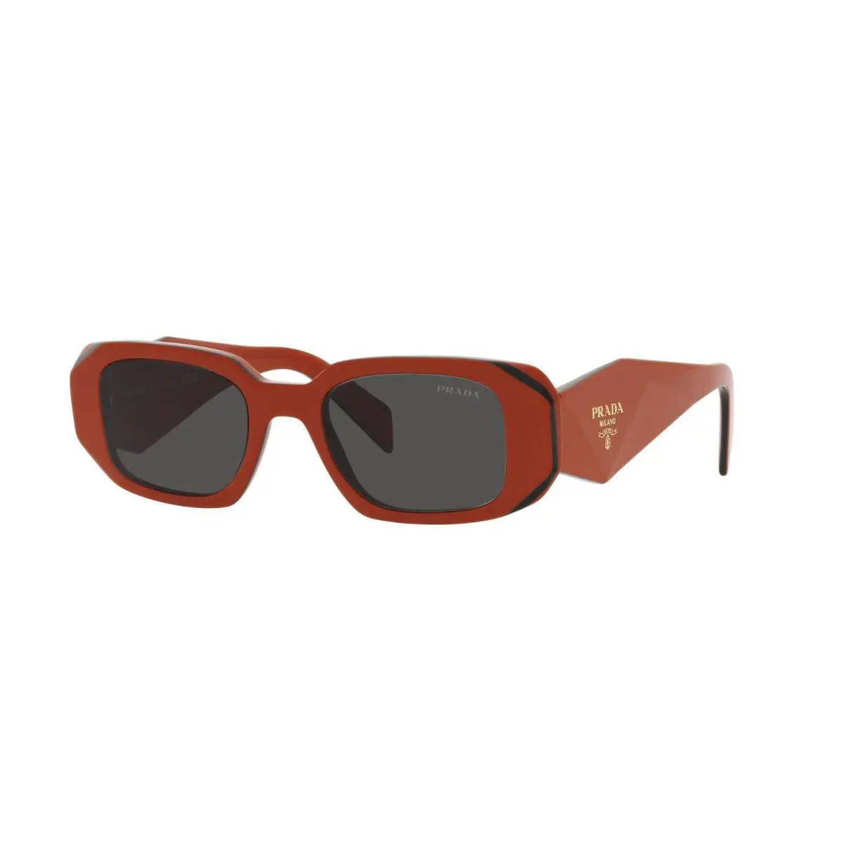 Prada PR 17WS Red Orange/dark Grey 12N-5S0 Sunglasses