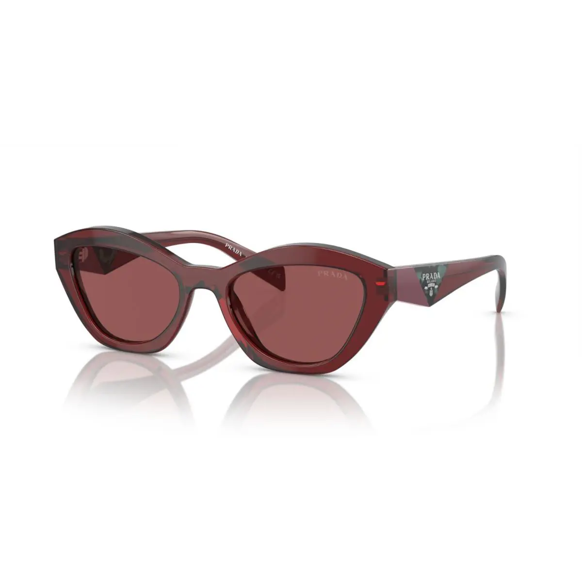 Prada PR A02S Transparent Red/violet 18O-80B Sunglasses