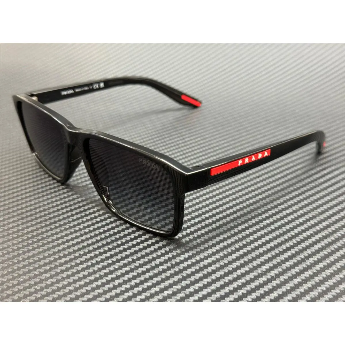 Prada Linea Rossa PS 05YS 1AB09U Black Grey Gradient Men`s 58 mm Sunglasses