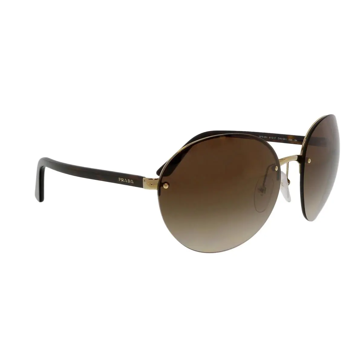 Prada 0PR 68VS ZVN6S1 Oval Gold Gold Optical Sunglasses Womens