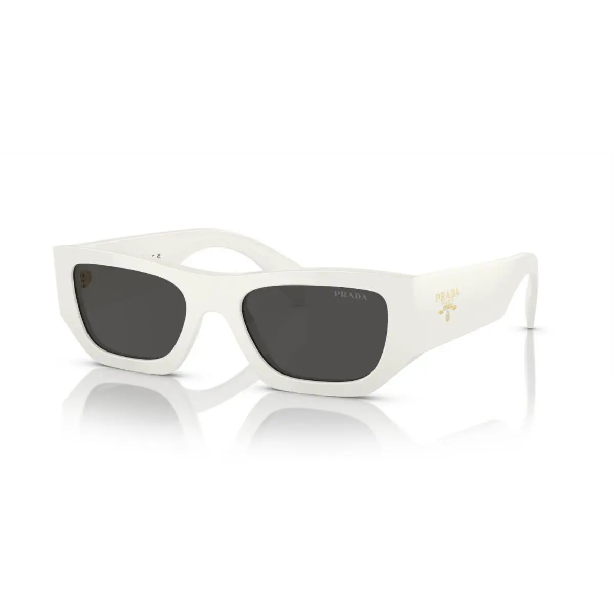 Prada PR A01S White/dark Grey 17K-08Z Sunglasses