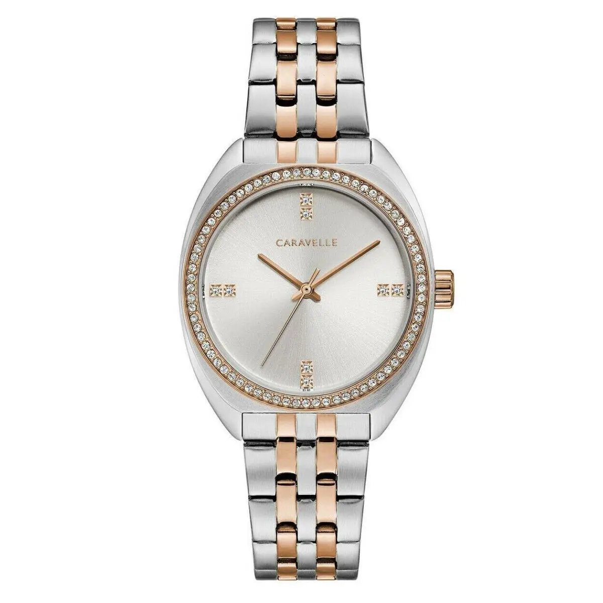 by Bulova 45l180 Retro Crystal Accented Women`s Watch Great Gift by Caravelle