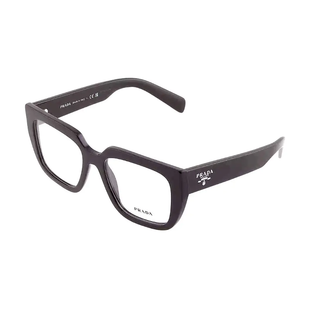 Classic Prada Eyeglasses Vpr A03 16K-1O1 52-18 140 Black Rectangular Frames