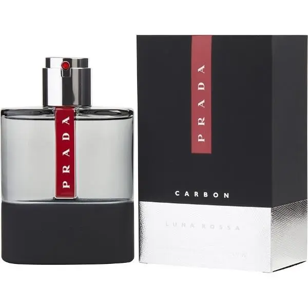 Prada Luna Rossa Carbon For Men Eau de Toilette Spray 3.4 oz