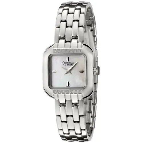 By Bulova Women`s Diamond Watch 43R100 Stainless Steel by Caravelle
