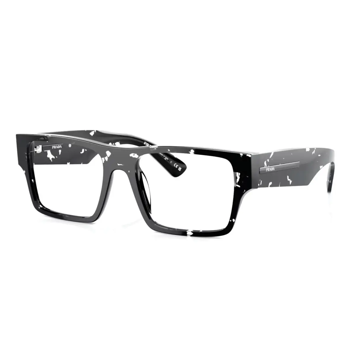 Prada Eyeglasses Vpr A08 15O-1O1 52-18 140 Black Havana Transparent Frames