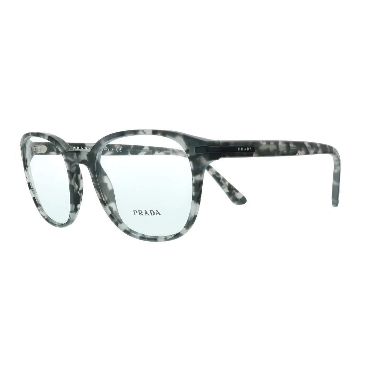 Prada 0PR 12WV VH31O1 Matte Grey Tortoise Pillow Eyeglasses